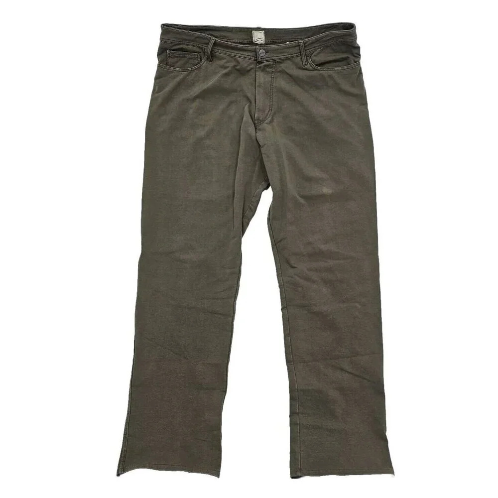 Swet Tailor All-In Pants Army Green Stretch Cotton Spandex Comfort 38/32 Read